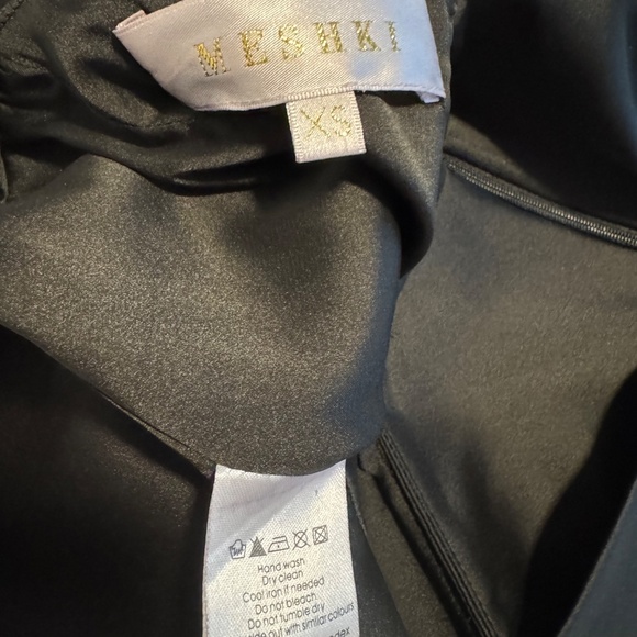 Meshki Aleena Asymmetrical Mini Dress Black XS - Picture 8 of 8